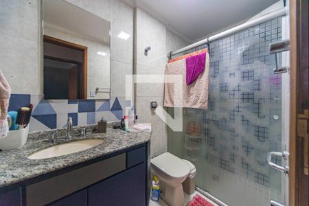 Banheiro  de apartamento à venda com 3 quartos, 86m² em Campestre, Santo André