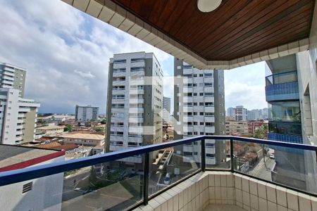 Varanda da sala  de apartamento para alugar com 2 quartos, 94m² em Nova Mirim, Praia Grande