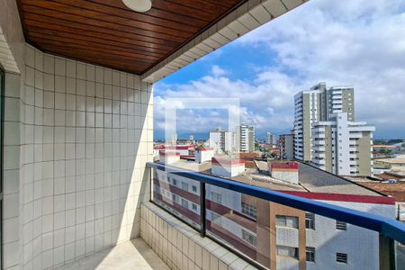 Varanda da sala  de apartamento para alugar com 2 quartos, 94m² em Nova Mirim, Praia Grande