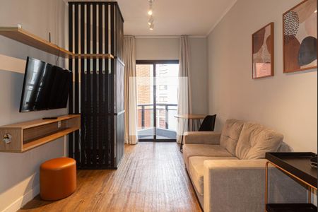 Sala de apartamento à venda com 1 quarto, 48m² em Consolação, São Paulo