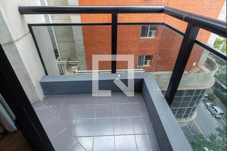 Varanda da Sala de apartamento à venda com 1 quarto, 48m² em Consolação, São Paulo