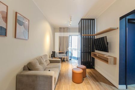 Sala de apartamento à venda com 1 quarto, 48m² em Consolação, São Paulo
