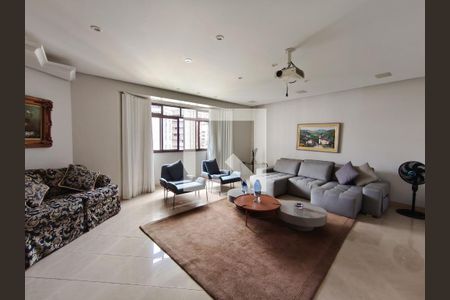 Sala  de apartamento à venda com 4 quartos, 202m² em Sion, Belo Horizonte