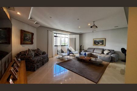 Sala  de apartamento à venda com 4 quartos, 202m² em Sion, Belo Horizonte