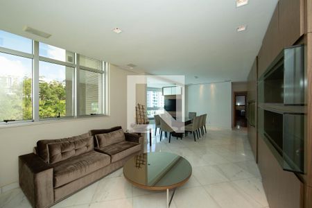 SALA de apartamento à venda com 4 quartos, 198m² em Belvedere, Belo Horizonte