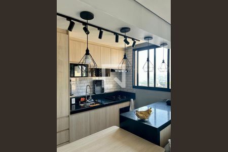 Cozinha de apartamento para alugar com 1 quarto, 43m² em Vila Santa Luzia, São Bernardo do Campo