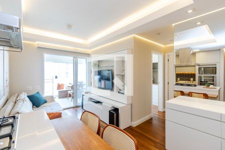 Sala de apartamento à venda com 2 quartos, 73m² em Jardim das Acacias, São Paulo