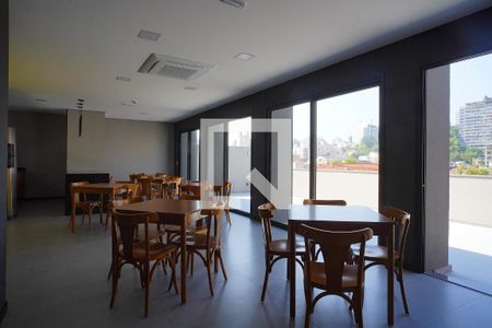 Área comum - Salão de festas de kitnet/studio para alugar com 1 quarto, 30m² em Rio Branco, Porto Alegre