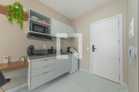 Cozinha de kitnet/studio para alugar com 1 quarto, 26m² em Vila Cordeiro, São Paulo