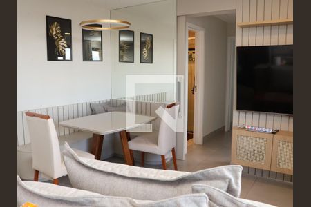 Sala de tv e Jantar de apartamento para alugar com 2 quartos, 62m² em Setor Aeroporto, Goiânia