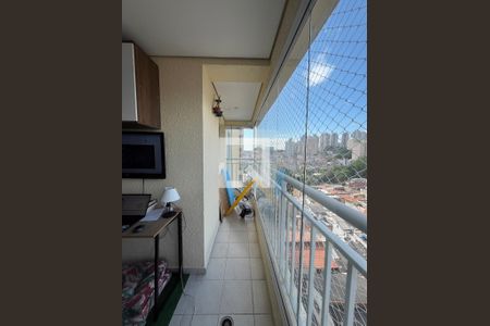 Varanda gourmet de apartamento à venda com 3 quartos, 74m² em Vila das Merces, São Paulo