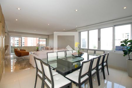 Sala de Estar e Jantar de apartamento à venda com 4 quartos, 304m² em Paraíso, São Paulo