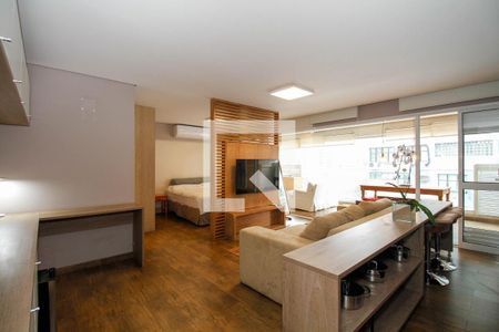 Sala e Cozinha de apartamento para alugar com 1 quarto, 57m² em Pinheiros, São Paulo