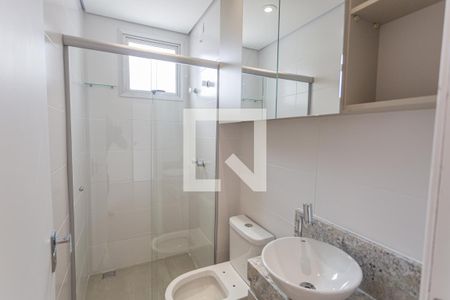 Banheiro da Suíte de apartamento à venda com 3 quartos, 75m² em Serra, Belo Horizonte