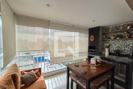 Varanda gourmet de apartamento à venda com 3 quartos, 128m² em Nova Petrópolis, São Bernardo do Campo