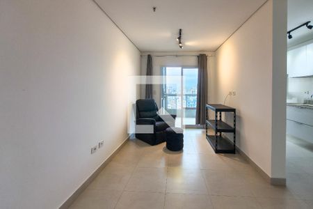 Sala de apartamento para alugar com 1 quarto, 50m² em Boqueirão, Praia Grande