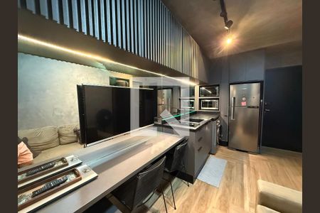 Sala/Cozinha de kitnet/studio à venda com 1 quarto, 25m² em Vila Buarque, São Paulo