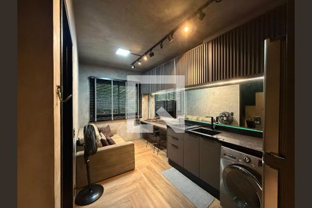 Sala/Cozinha de kitnet/studio à venda com 1 quarto, 25m² em Vila Buarque, São Paulo