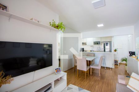 Sala de apartamento à venda com 3 quartos, 77m² em Campestre, Santo André