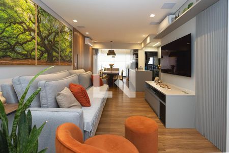 Sala de apartamento à venda com 3 quartos, 91m² em Jardim das Acacias, São Paulo