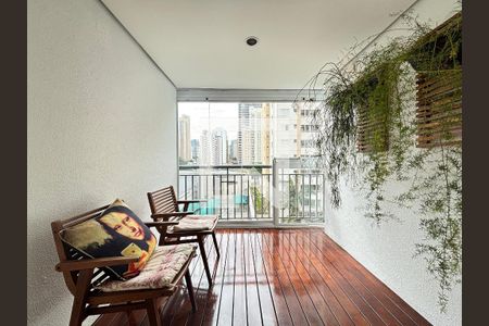 Varanda de apartamento à venda com 1 quarto, 75m² em Vila Olímpia, São Paulo