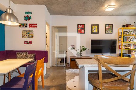 Sala de apartamento à venda com 1 quarto, 78m² em Bela Vista, São Paulo