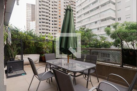 Varanda da Sala de apartamento à venda com 1 quarto, 78m² em Bela Vista, São Paulo