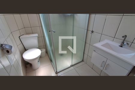 Banheiro Social  de apartamento para alugar com 1 quarto, 55m² em Paulicéia, São Bernardo do Campo