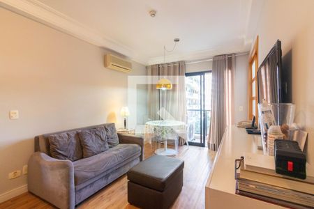 Sala de apartamento para alugar com 1 quarto, 46m² em Moema, São Paulo
