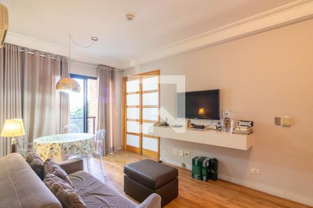 Sala de apartamento para alugar com 1 quarto, 46m² em Moema, São Paulo