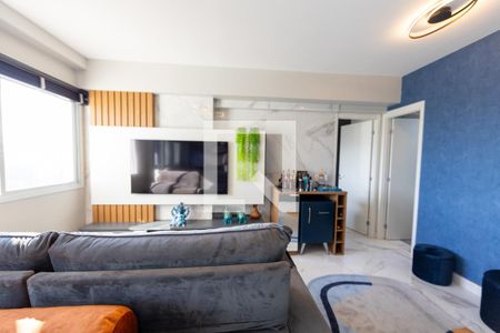 Sala_Cozinha de apartamento à venda com 1 quarto, 60m² em Alphaville Empresarial, Barueri