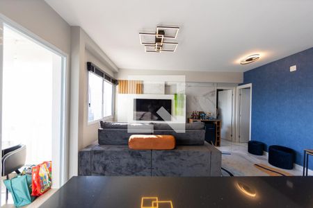 Sala_Cozinha de apartamento à venda com 1 quarto, 60m² em Alphaville Empresarial, Barueri