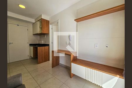 Sala/Cozinha de apartamento para alugar com 1 quarto, 27m² em Chácara Santo Antônio, São Paulo