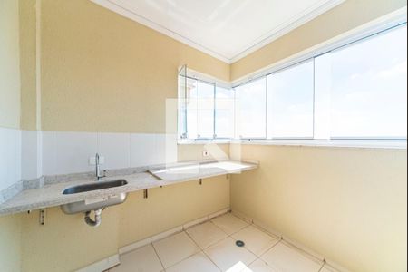 Varanda da Sala de apartamento para alugar com 2 quartos, 52m² em Vila Humaita, Santo André