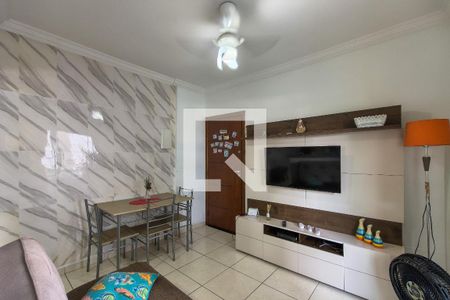 Sala de apartamento para alugar com 1 quarto, 48m² em Nova Mirim, Praia Grande
