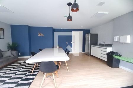 Área comum - Salão de festas de kitnet/studio para alugar com 1 quarto, 18m² em Jardim Imperador (zona Leste), São Paulo