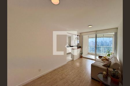 Sala  de apartamento à venda com 1 quarto, 48m² em Campo Belo, São Paulo