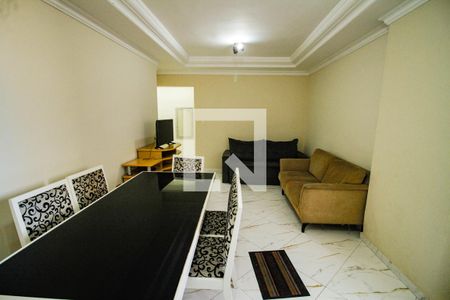 Sala de apartamento para alugar com 3 quartos, 120m² em Guilhermina, Praia Grande