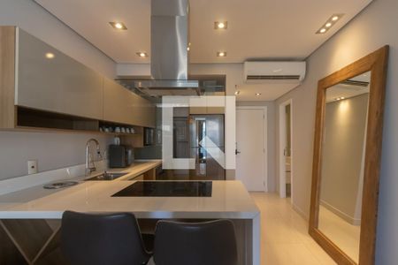 Cozinha e Área de Serviço de apartamento para alugar com 1 quarto, 62m² em Itaim Bibi, São Paulo