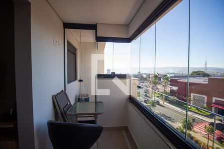 Varanda da Sala de apartamento para alugar com 1 quarto, 47m² em Parque Campolim, Sorocaba