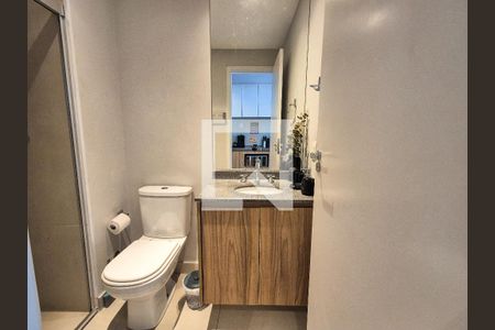 Banheiro de apartamento à venda com 1 quarto, 24m² em Centro Histórico de São Paulo, São Paulo