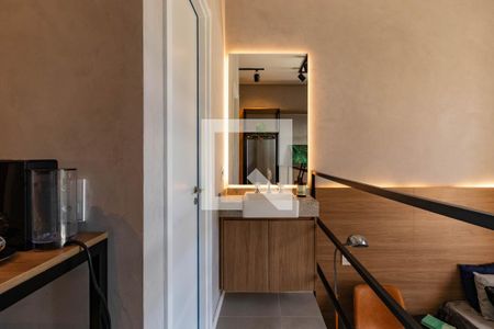 Banheiro de kitnet/studio para alugar com 1 quarto, 28m² em Perdizes, São Paulo
