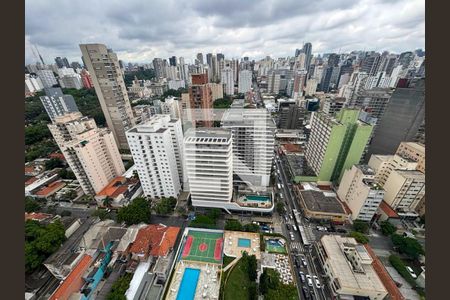 Vista da Sala de Estar e Jantar de apartamento à venda com 5 quartos, 230m² em Pinheiros, São Paulo