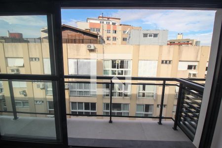 Vista da sala de apartamento à venda com 2 quartos, 69m² em Petrópolis, Porto Alegre