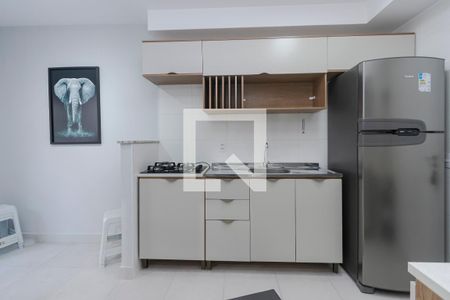 Sala/ Cozinha de apartamento para alugar com 1 quarto, 31m² em Vila das Belezas, São Paulo