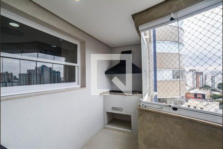 Varanda da Sala de apartamento à venda com 3 quartos, 126m² em Vila Scarpelli, Santo André