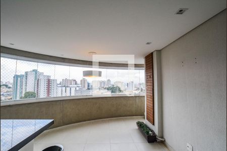 Varanda da Sala de apartamento à venda com 3 quartos, 126m² em Vila Scarpelli, Santo André