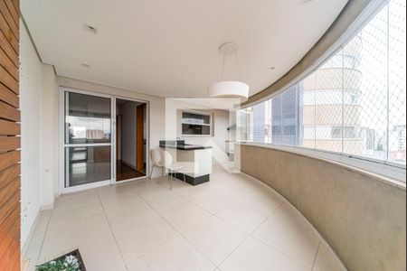 Varanda Gourmet de apartamento à venda com 3 quartos, 126m² em Vila Scarpelli, Santo André