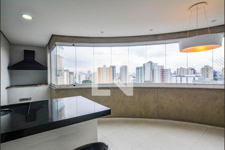 Varanda da Sala de apartamento à venda com 3 quartos, 126m² em Vila Scarpelli, Santo André