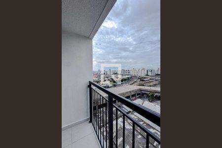 Varanda da Sala de apartamento para alugar com 1 quarto, 26m² em Brás, São Paulo